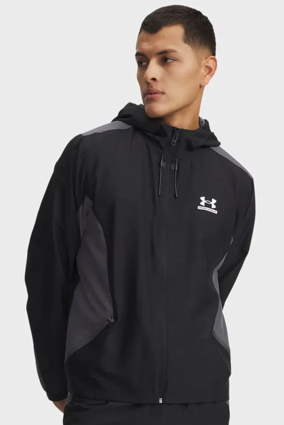 Худи/UA Tech Sport Woven Jkt-BLK Under Armour