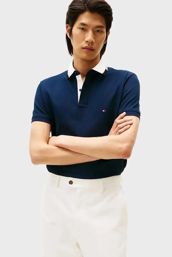 Поло/PIQUE GRAFIC COLLAR REG POLO Tommy Hilfiger