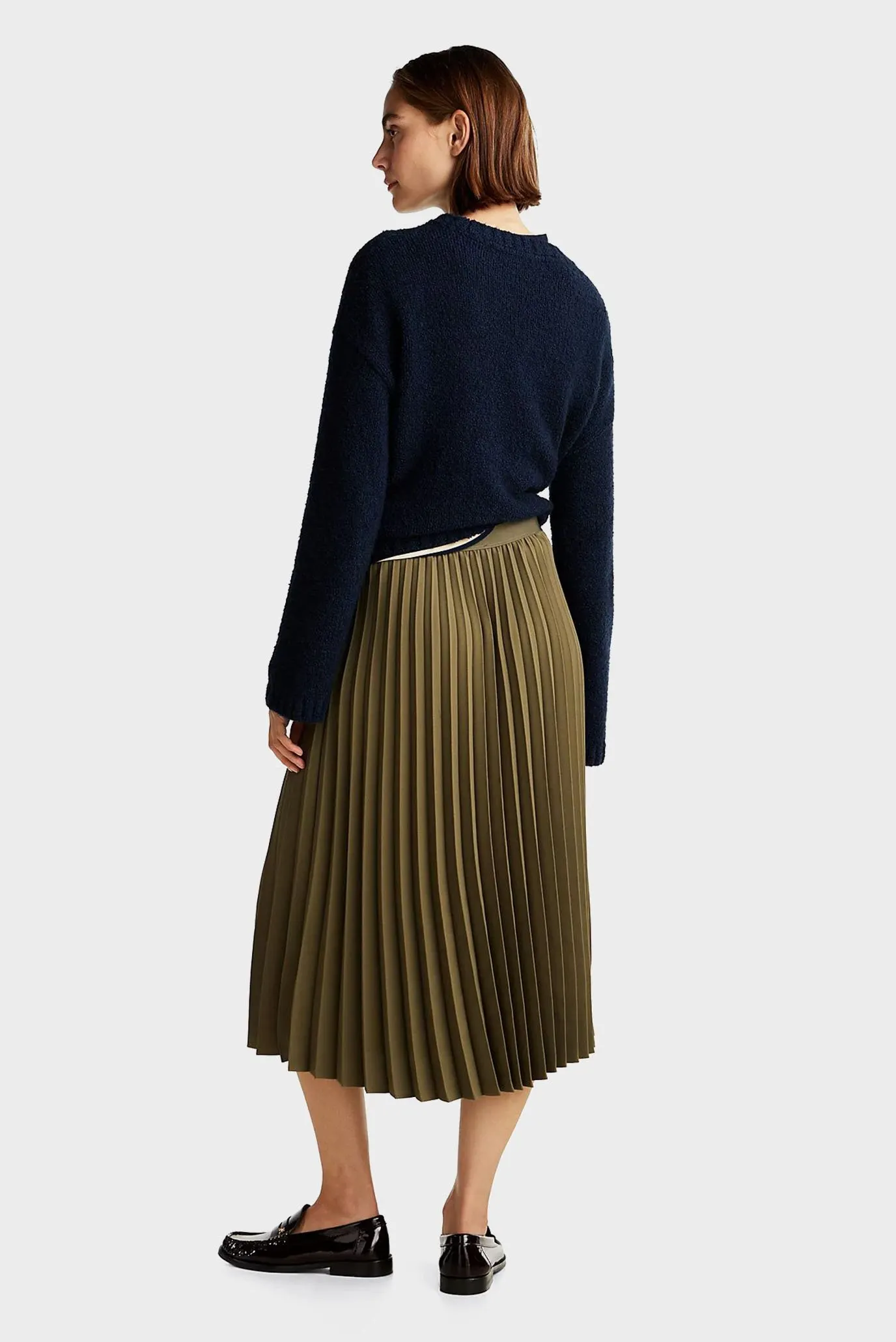 Yubka FLUID PLEATED PULL ON MIDI SKIRT 3