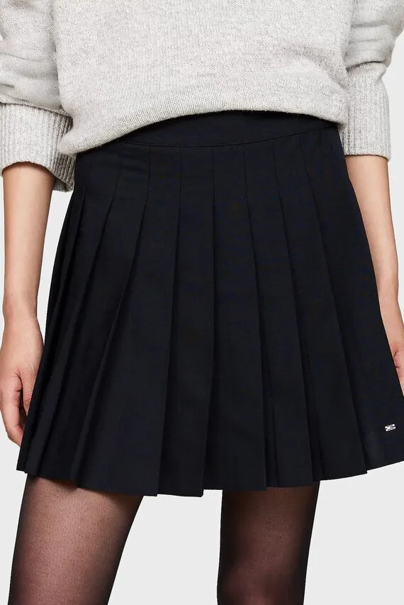 Юбка COOL WOOL MIX PLEAT SHORT SKIRT Tommy Hilfiger