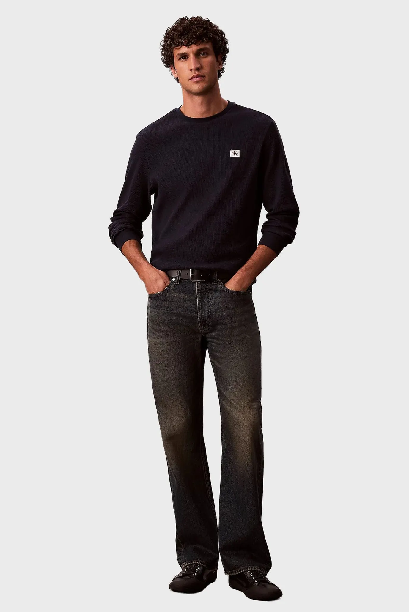 Лонгслив LS WAFFLE BADGE CREWNK TEE 2