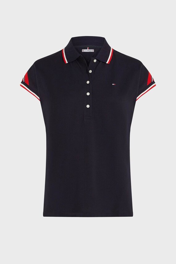 Polo REG STRIPE SLV POLO CAP SLEEVE Tommy Hilfiger