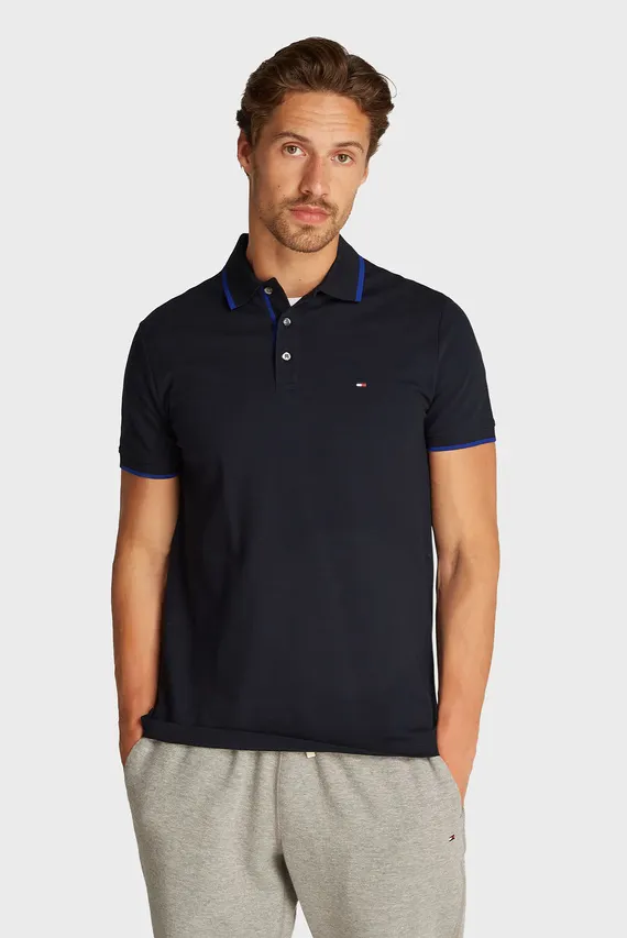 Поло MERCERISED UNDERCOLLAR REG POLO Tommy Hilfiger