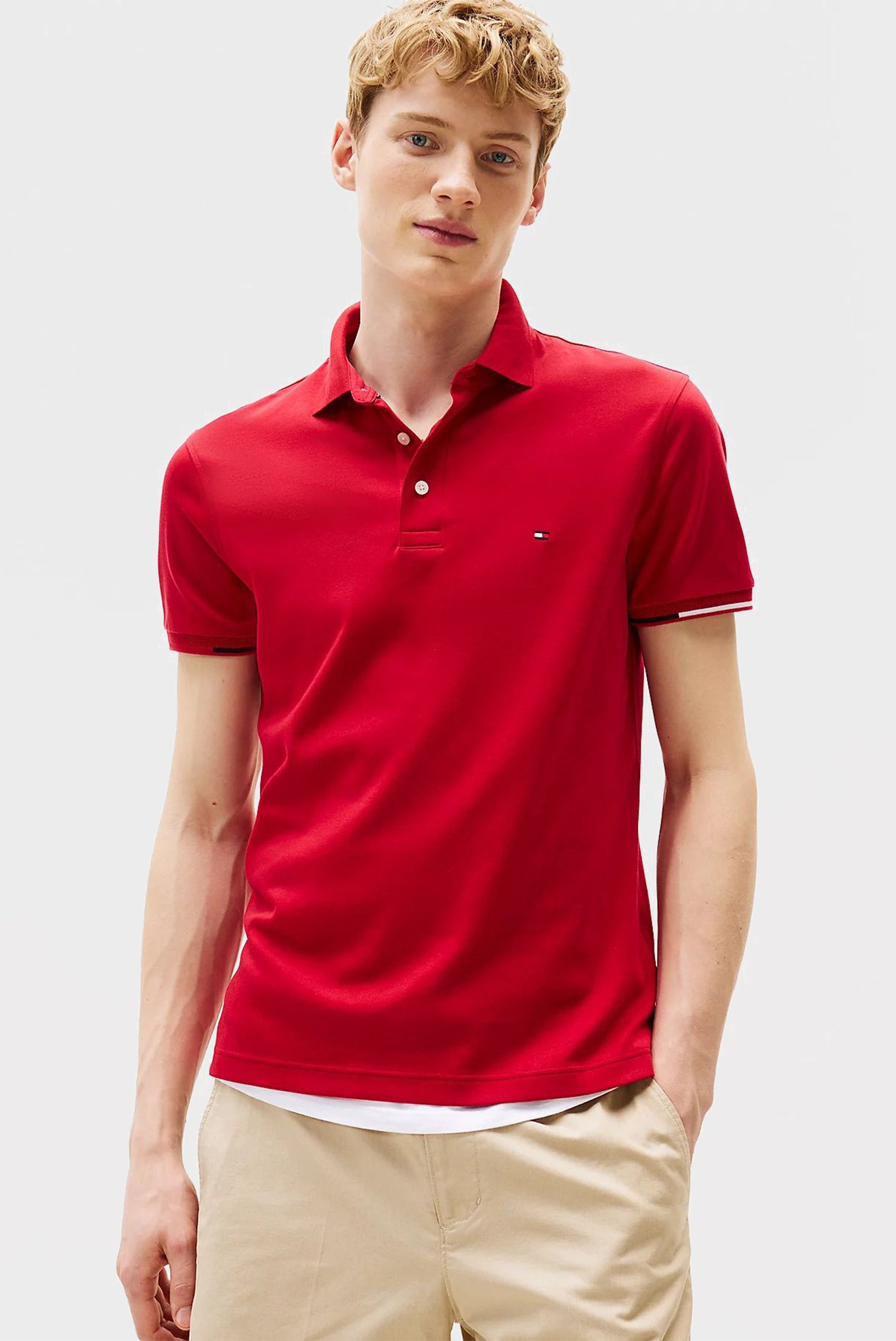 Polo INTERLOCK FLAGCUFF SLIM FIT POLO 1