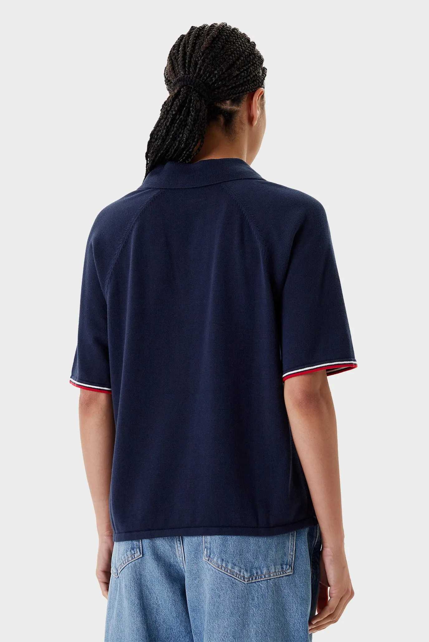 Поло/CO JERSEY STCH POLO V-NK S/S SWT 3