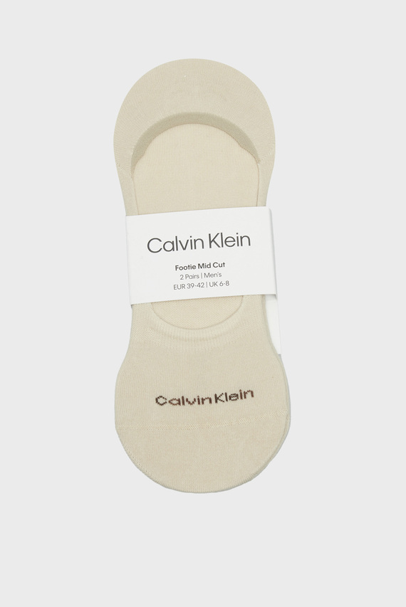 Kalta paypoq CK MEN FOOTIE MID CUT 2P Calvin Klein