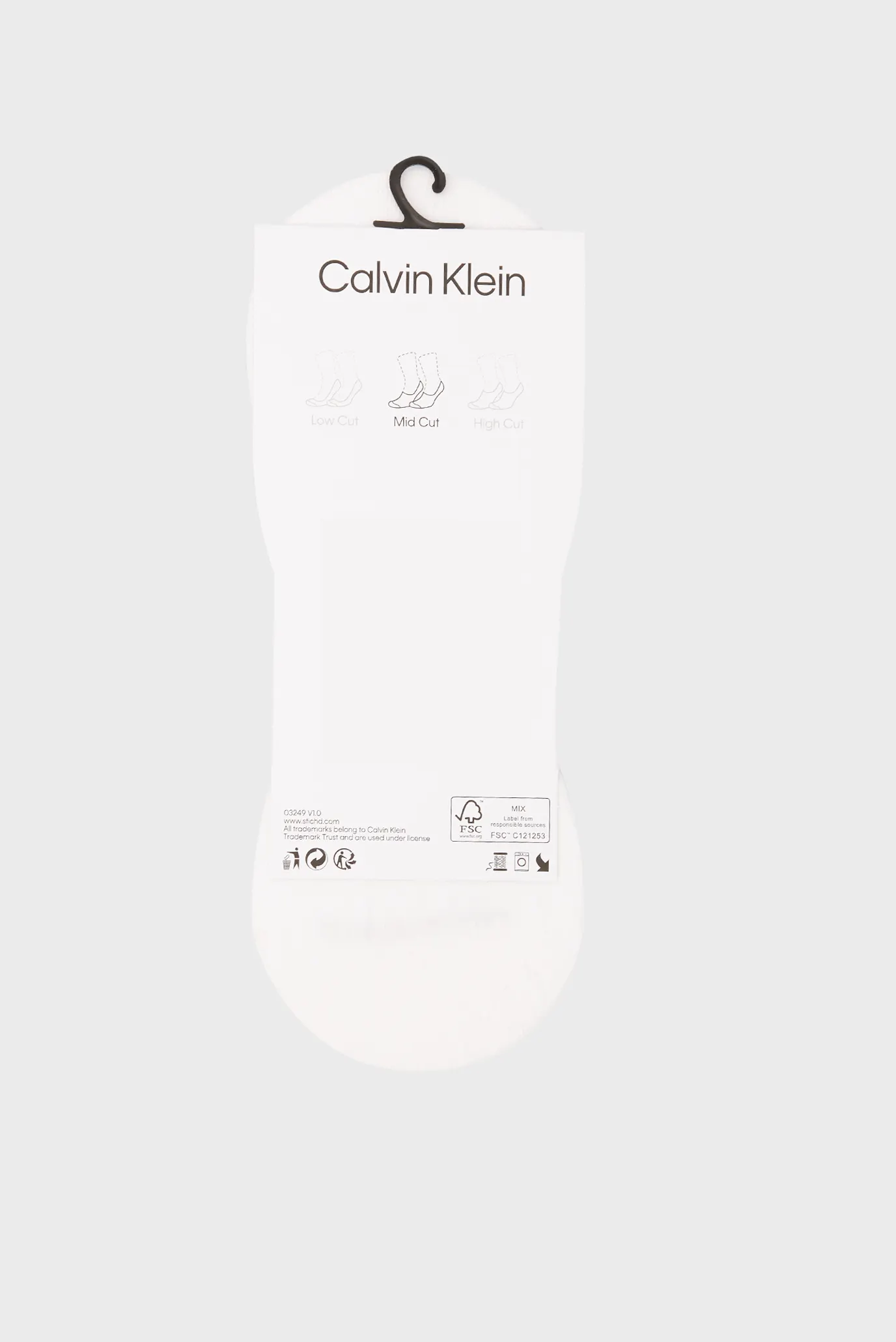 Kalta paypoq CK MEN FOOTIE MID CUT 2P 3