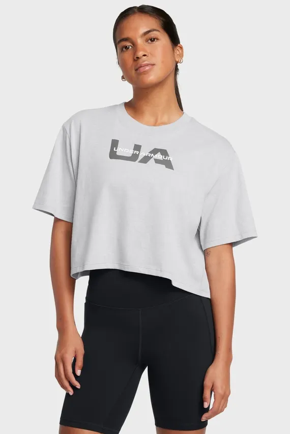 Futbolka UA W BOXY CROP BRANDED SS Under Armour