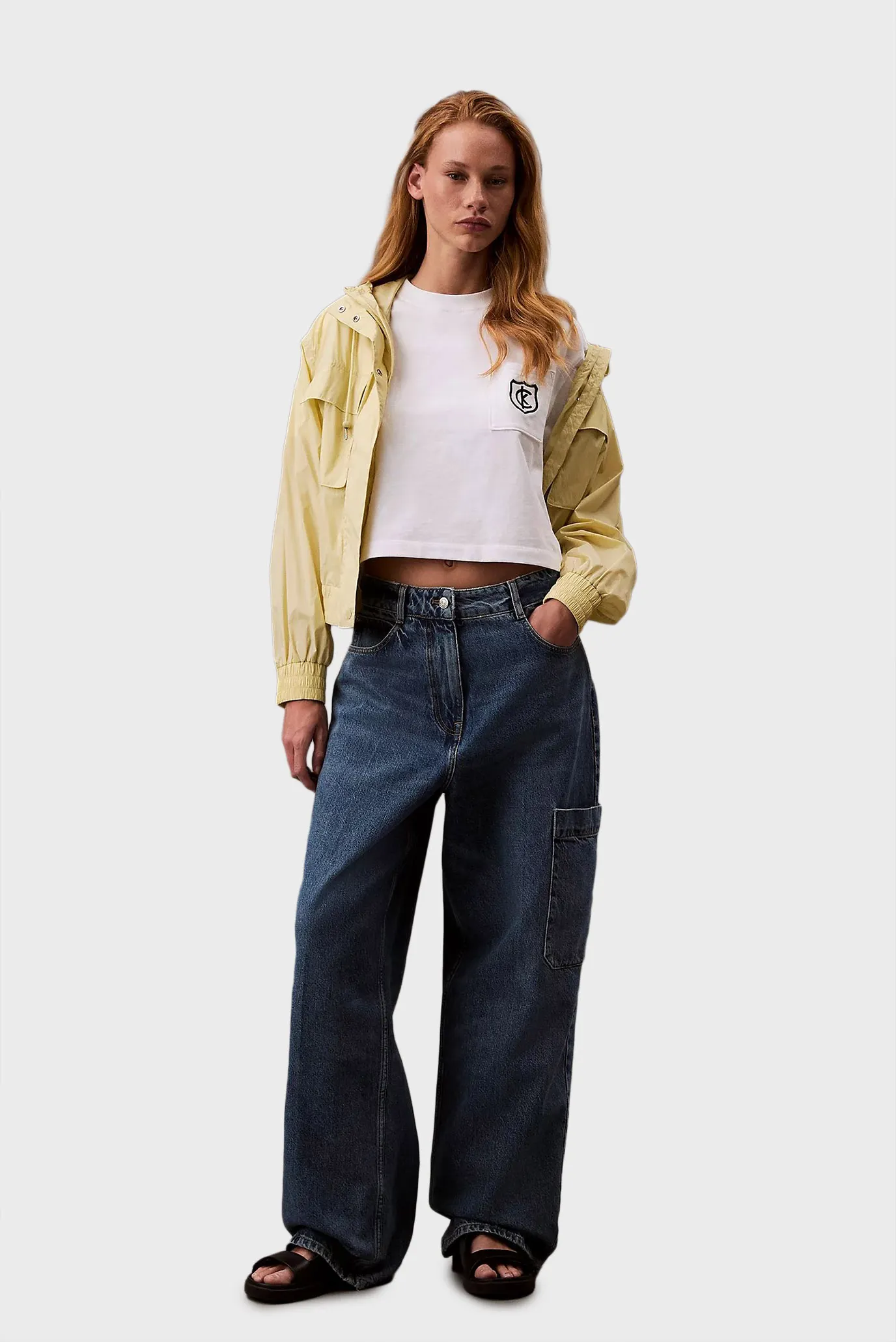 Футболка SS BOXY CK CREST CROP POCKET TEE 2