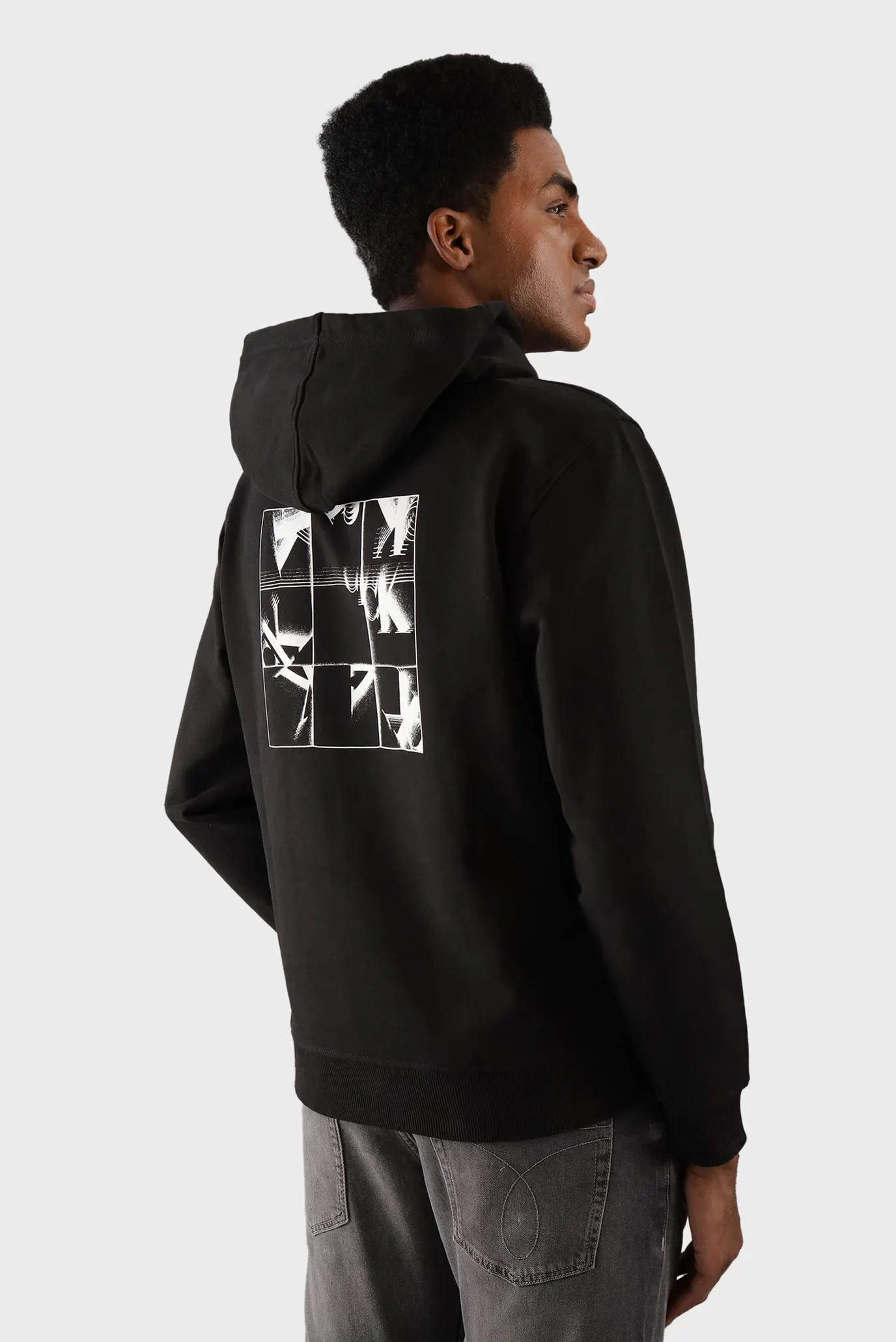 Худи GRID MONOGRAM HOODIE 1