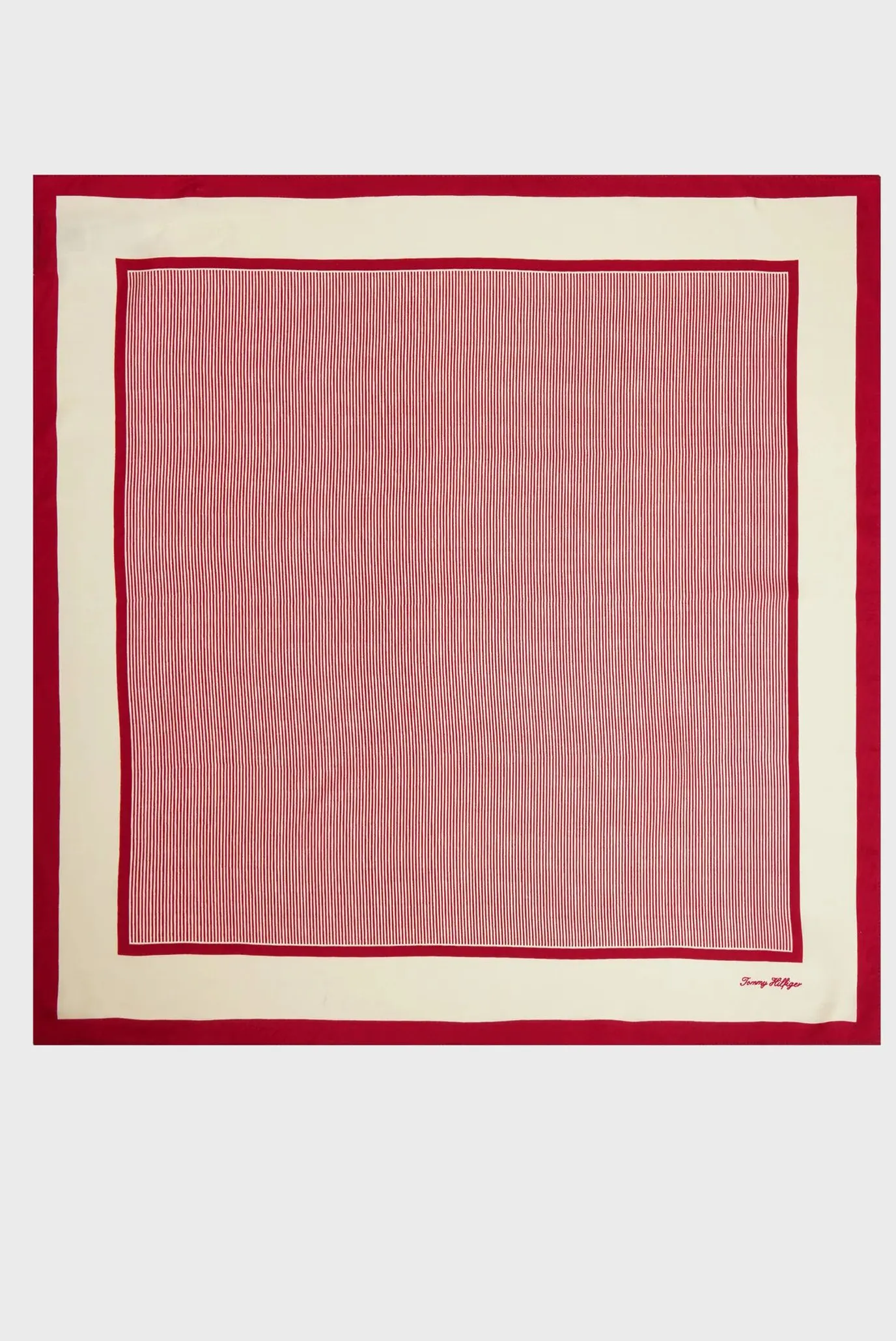 Шарф/TH ELEVATED FLAG SILK SQUARE 1