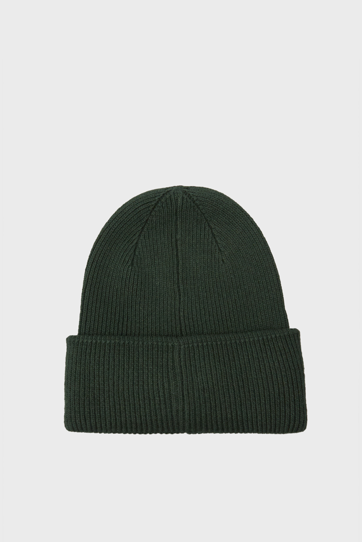 Shapka COTTON WOOL FINE RIB BEANIECalvin Klein Shapka COTTON WOOL FINE RIB BEANIE 3