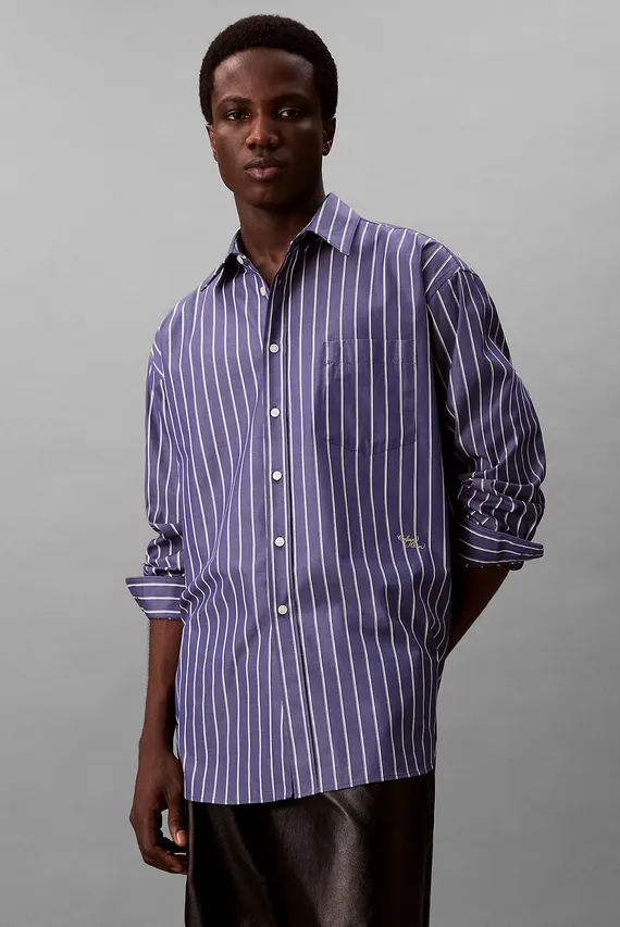 Рубашка LS OVERSIZED STRIPE COTTON SHIRT Calvin Klein