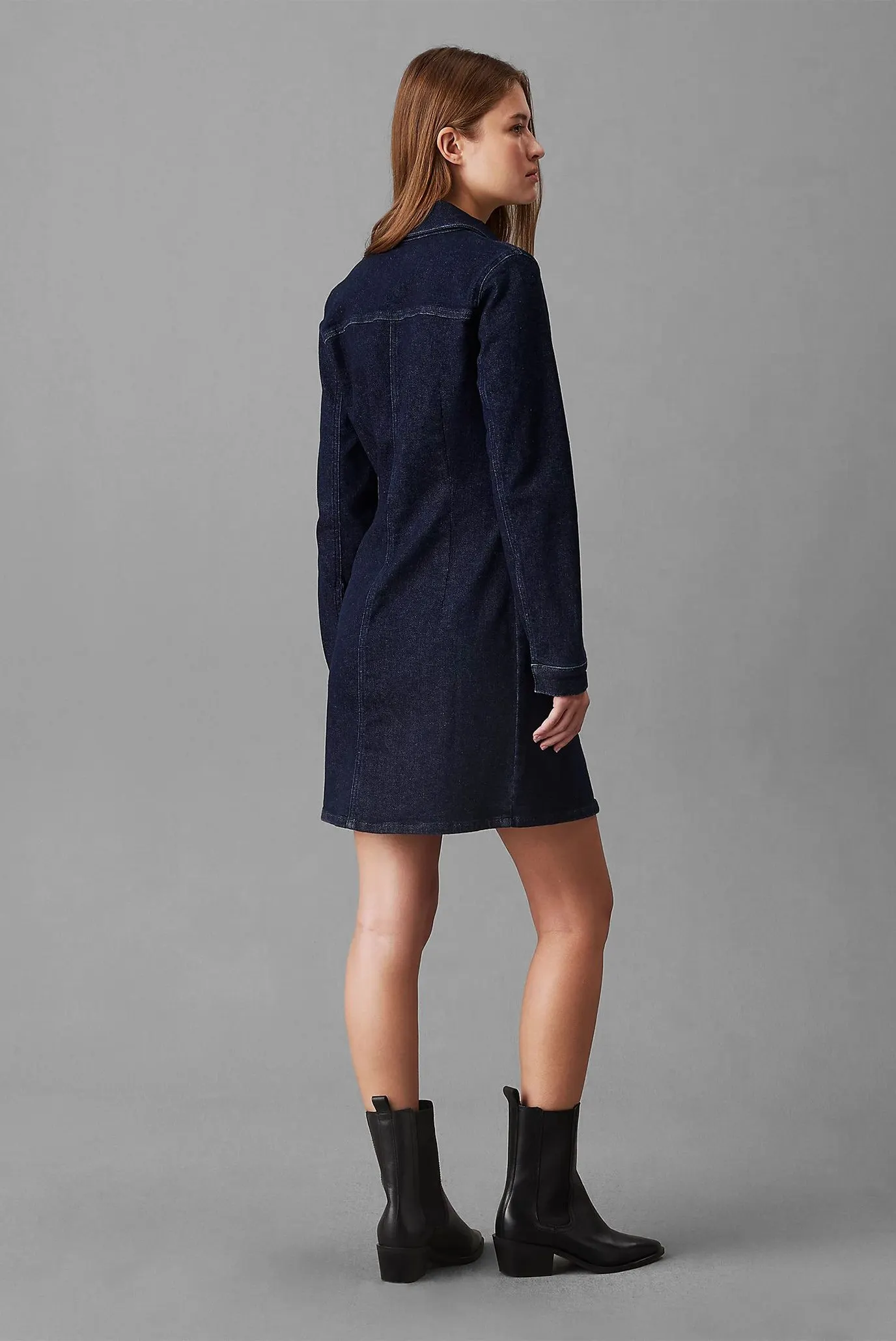 Платье DARTED LEAN SHIRT DENIM DRESS 2