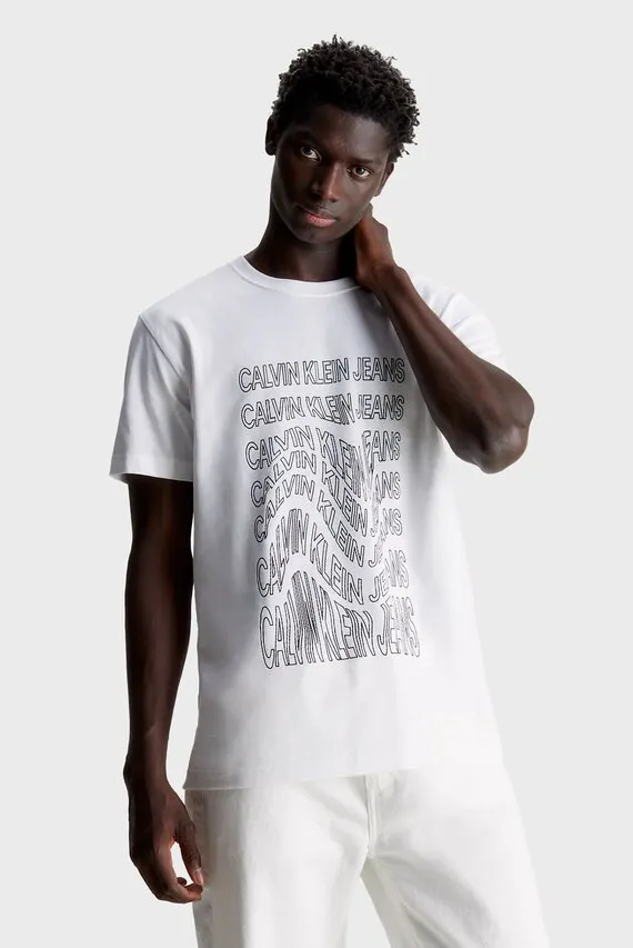 Futbolka INSTITUTIONAL WARP TEE Calvin Klein Jeans