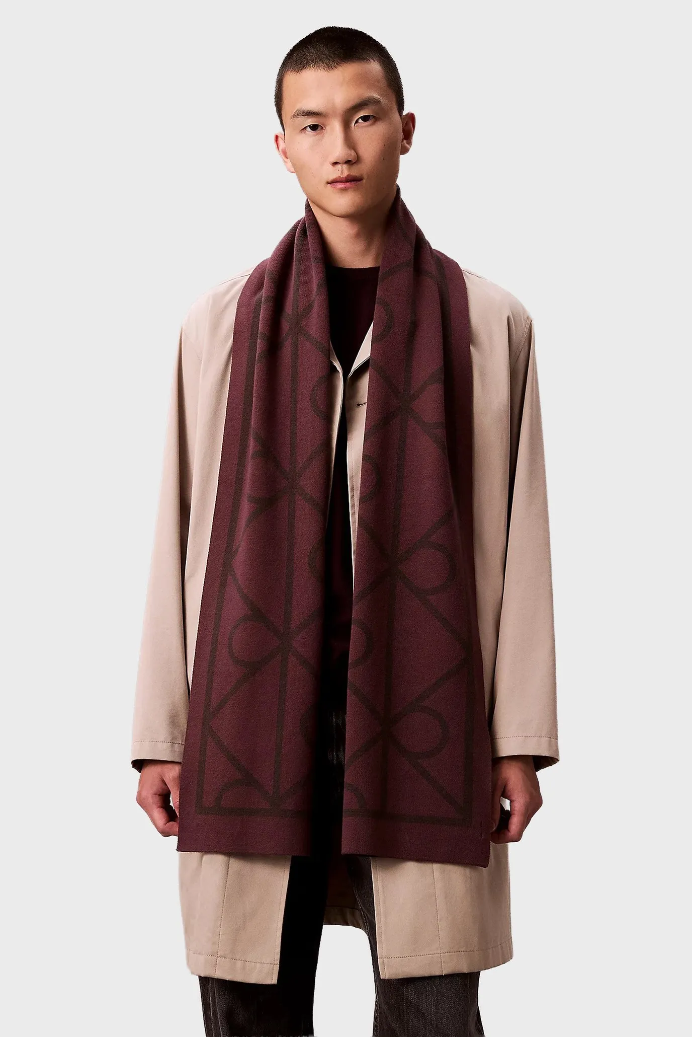 Шарф EMBLEM AOP JCQ FINE RIB SCARF 4