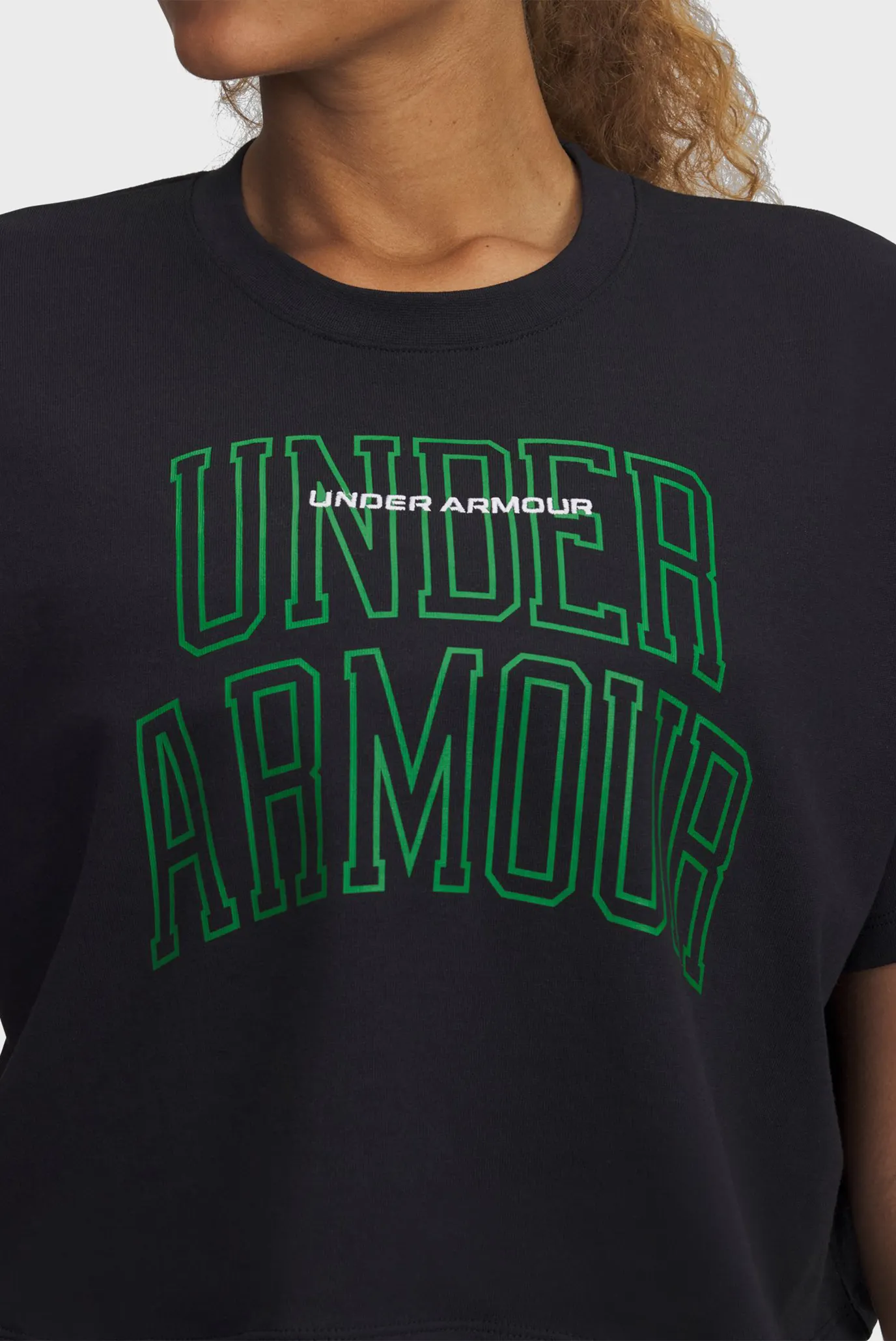 Futbolka UA W VARSITY MIX HW SS CROP 3