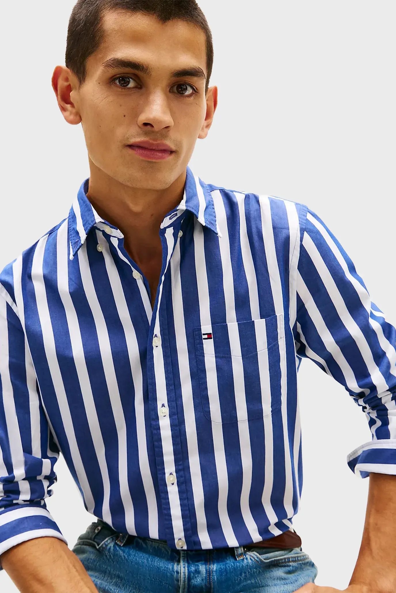 Рубашка/FLEX POPLIN BOLD STRIPE SHIRT 4