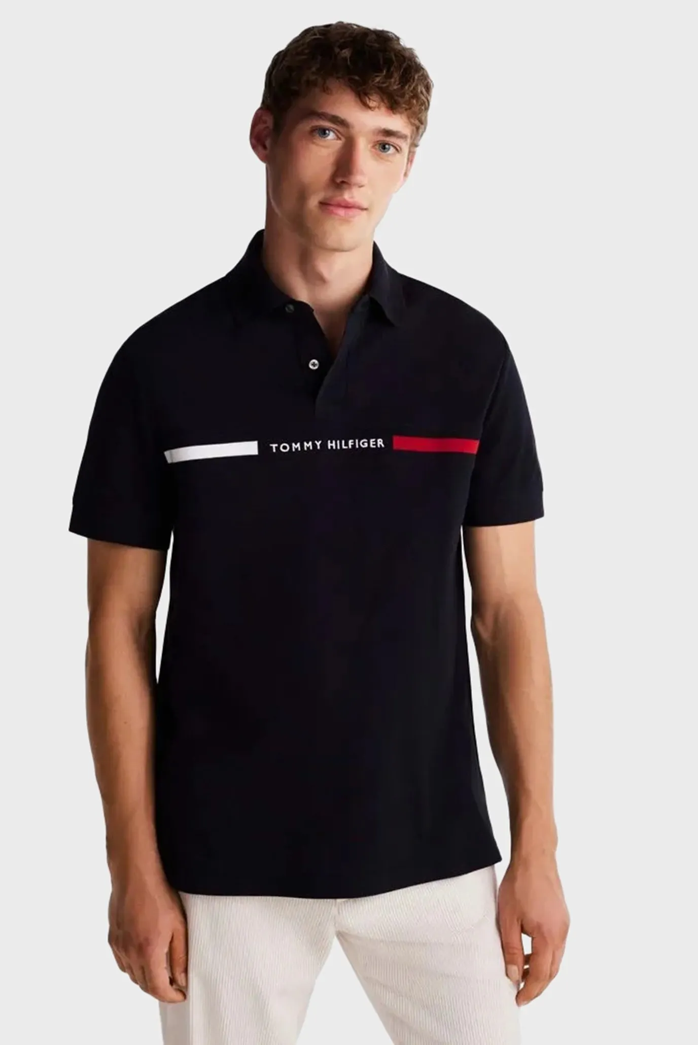 Поло HILFIGER CHEST INSERT REG POLO 2