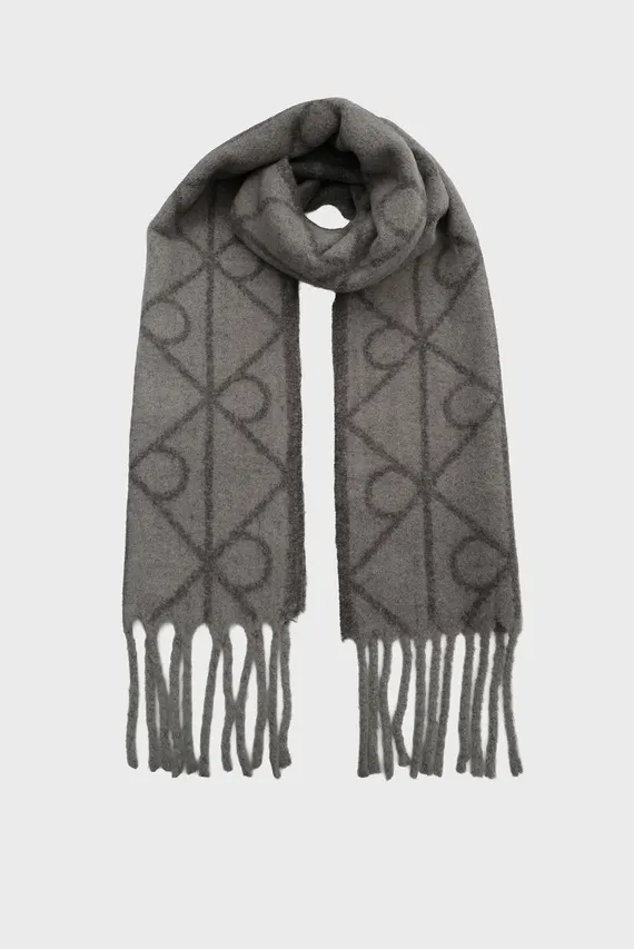 Шарф/EMBLEM AOP BRUSHED HW SCARF Calvin Klein
