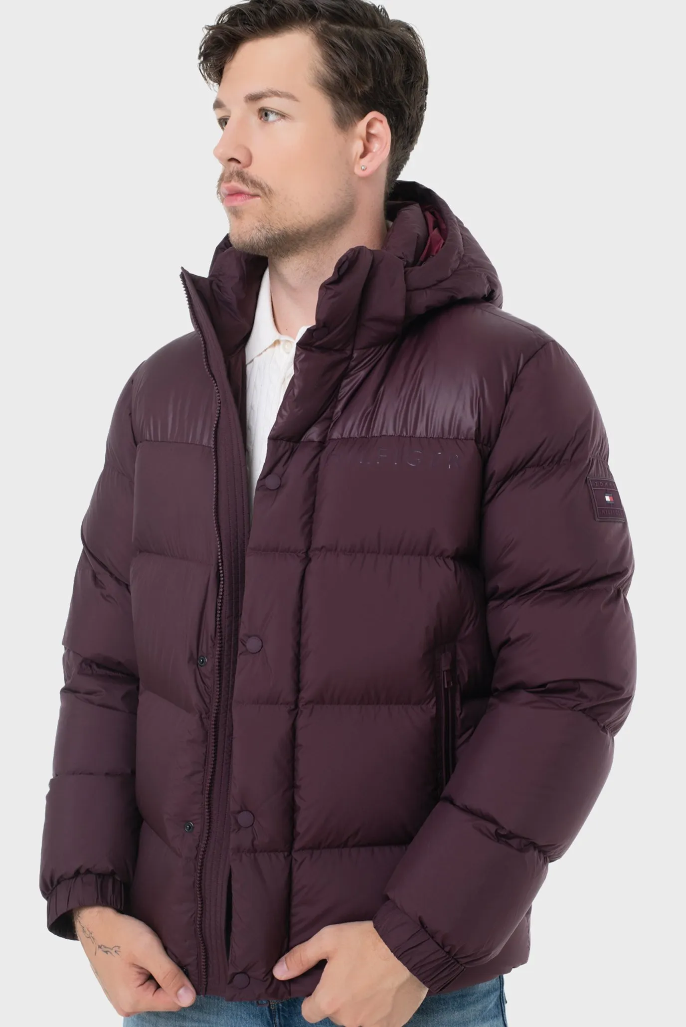 Qishki kurtka MIX DOWN HOODED PUFFER 4