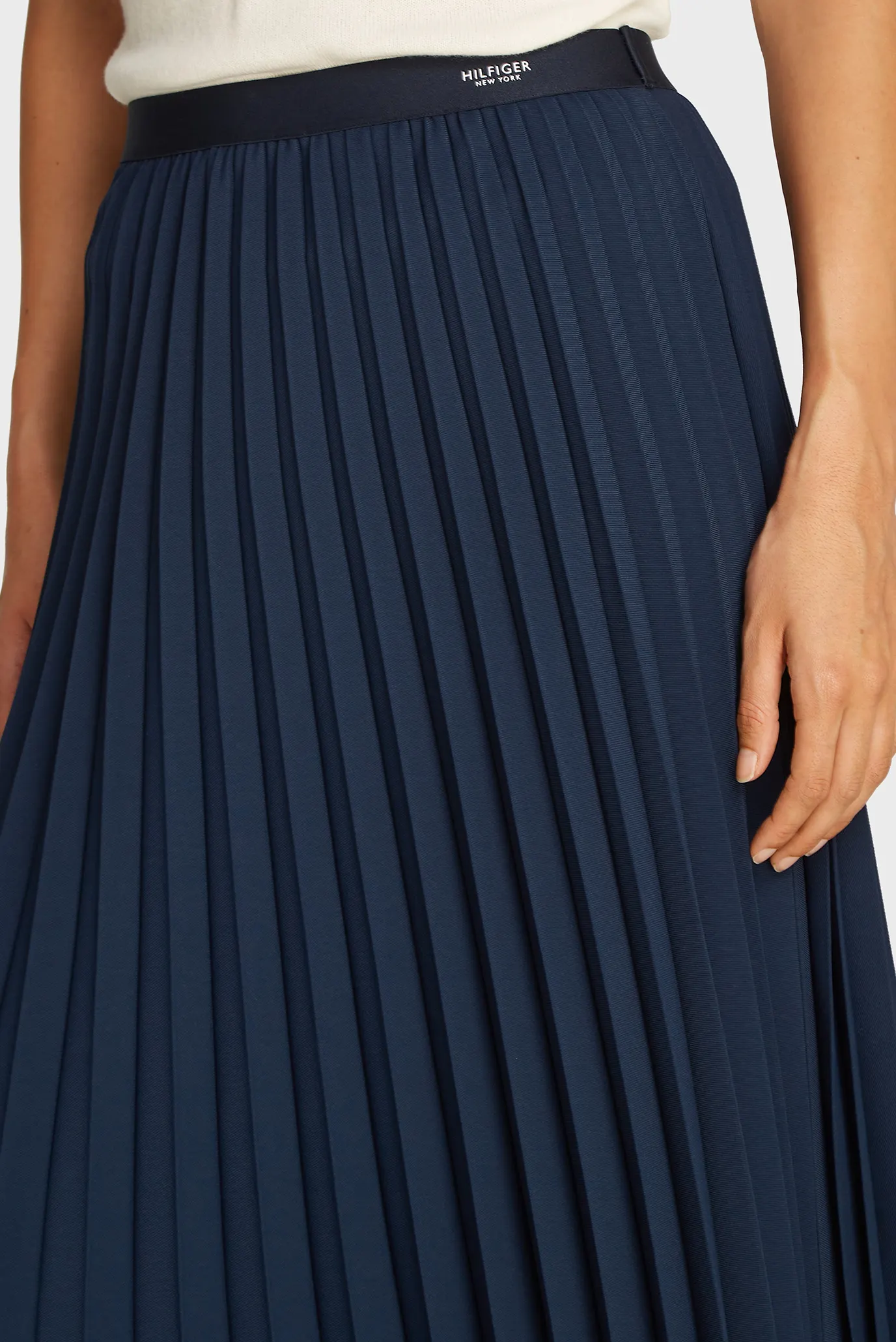 Yubka FLUID PLEATED PULL ON MIDI SKIRT 4