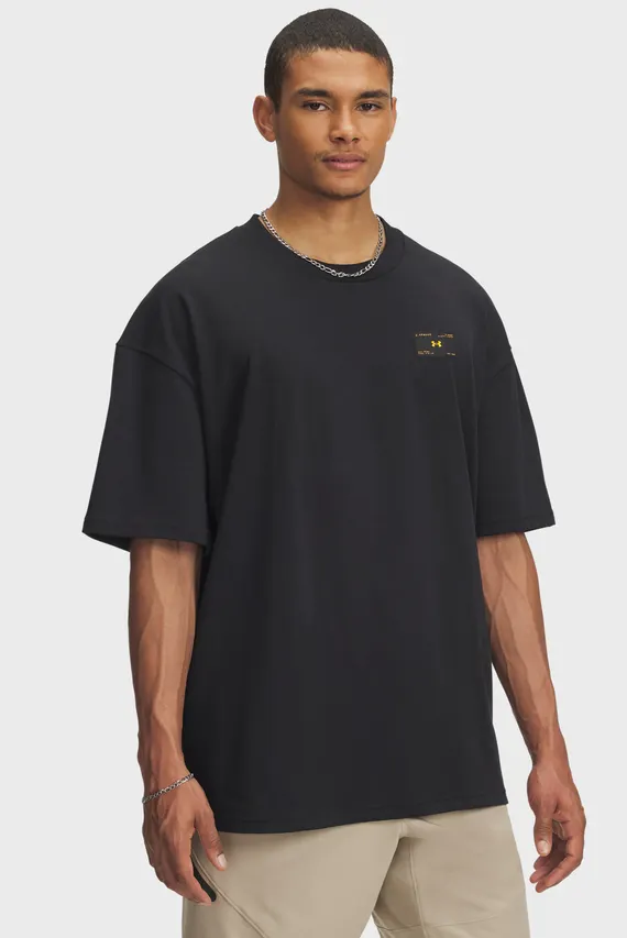 Футболка/UA HWT WOVEN LABEL SS Under Armour