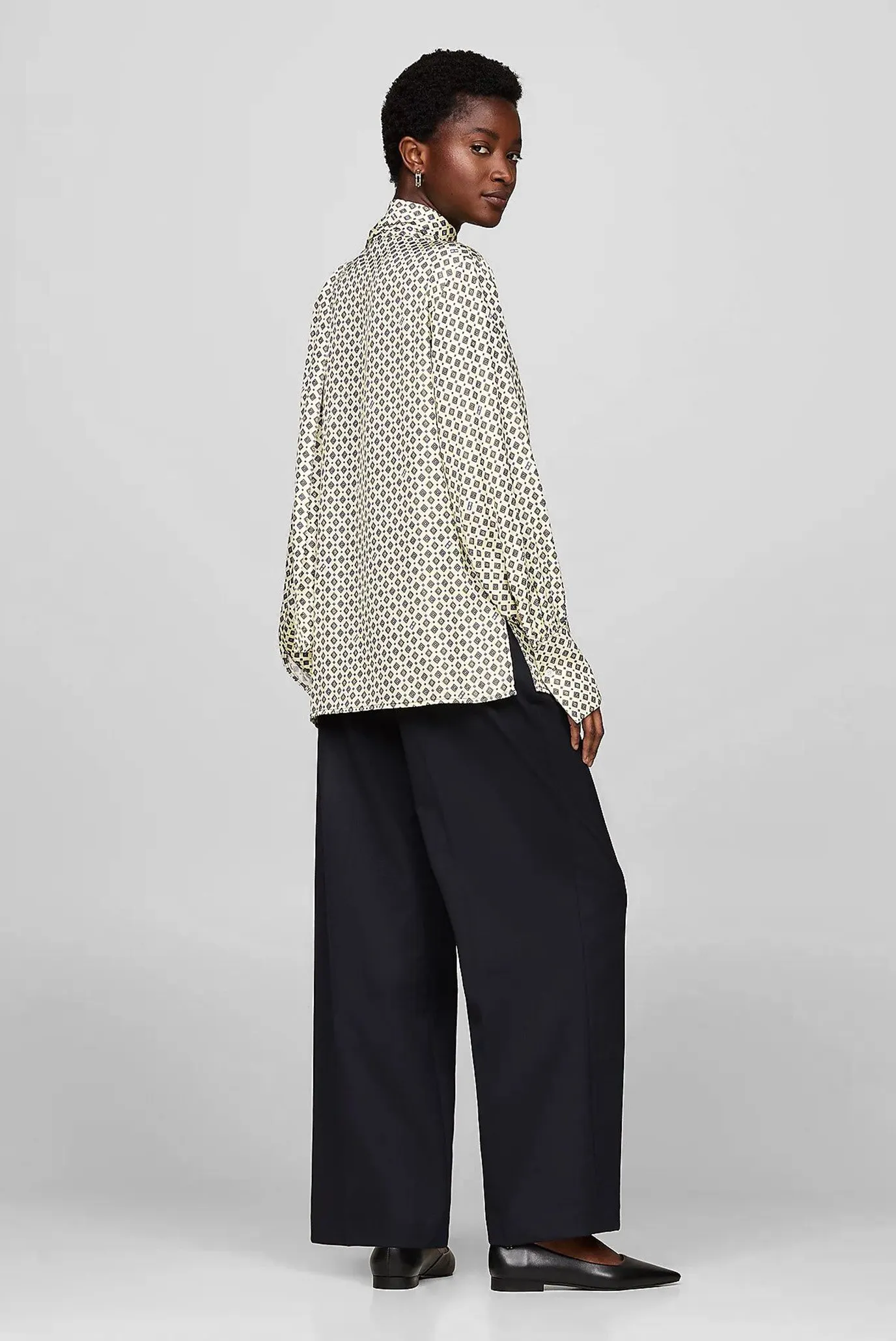 Bluzka FOULARD TIE NECK LS BLOUSE 4