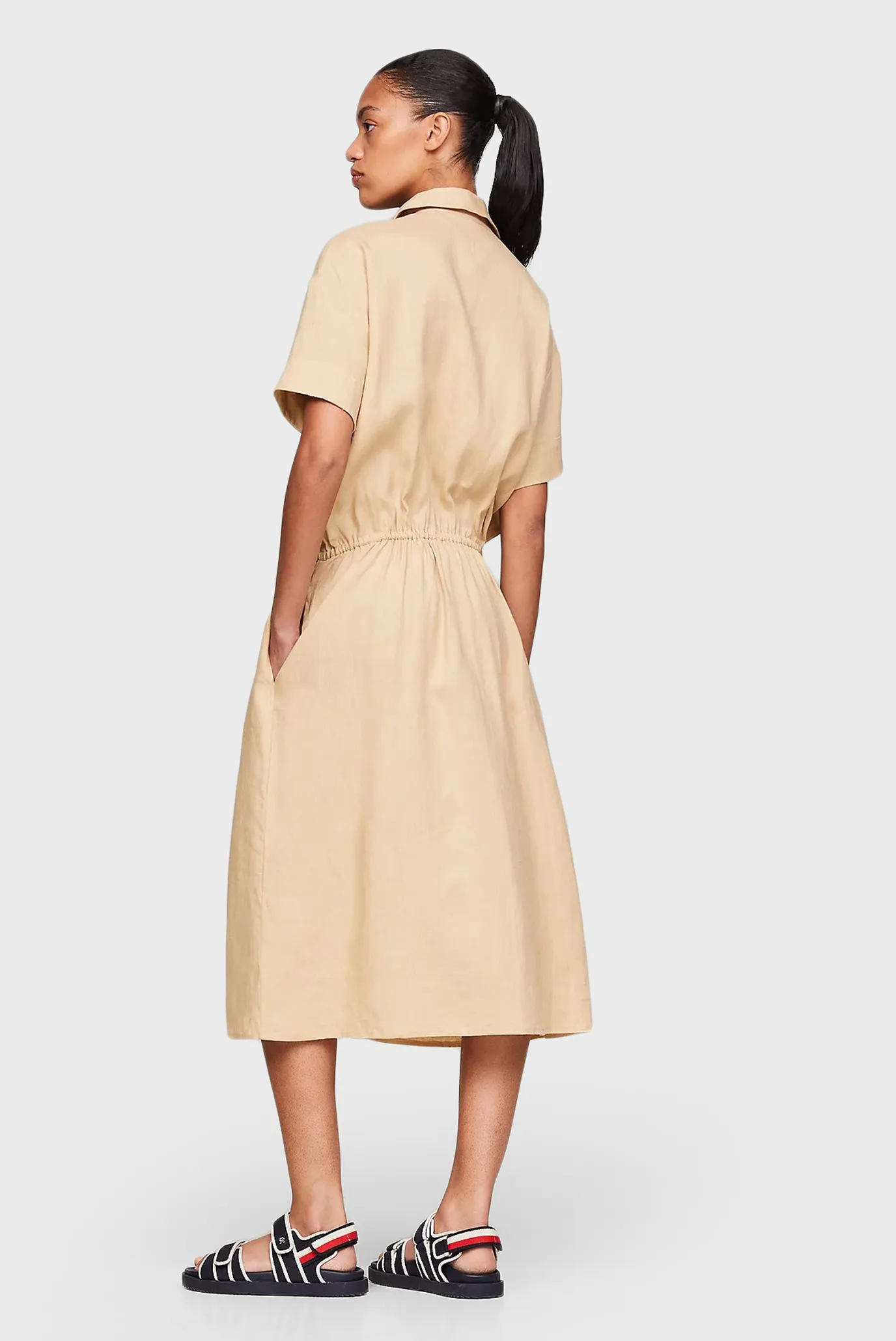 Платье LINEN SS MIDI SHIRT DRESS 2
