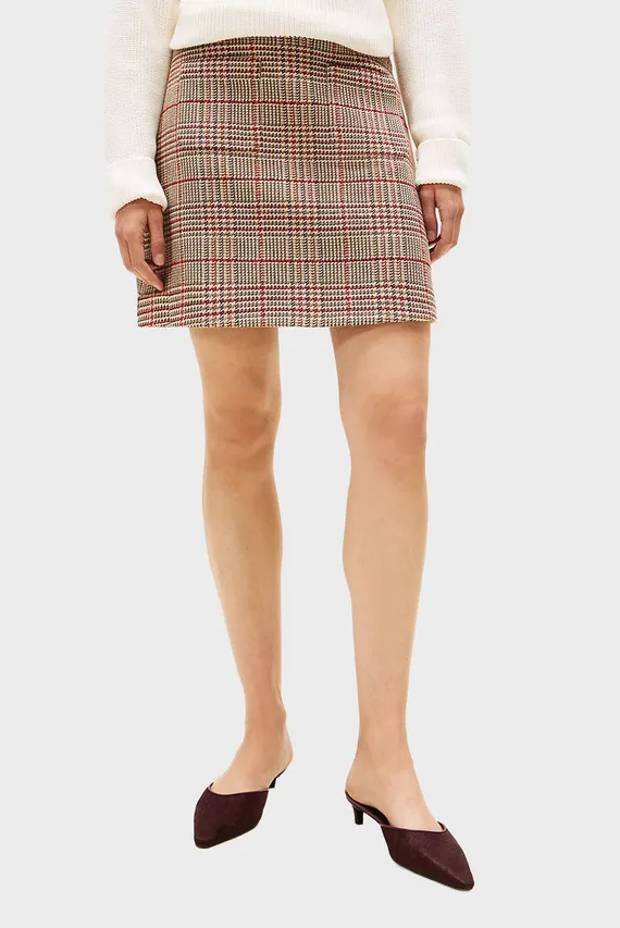 Юбка SEASONAL TEXTURE MINI SKIRT Tommy Hilfiger