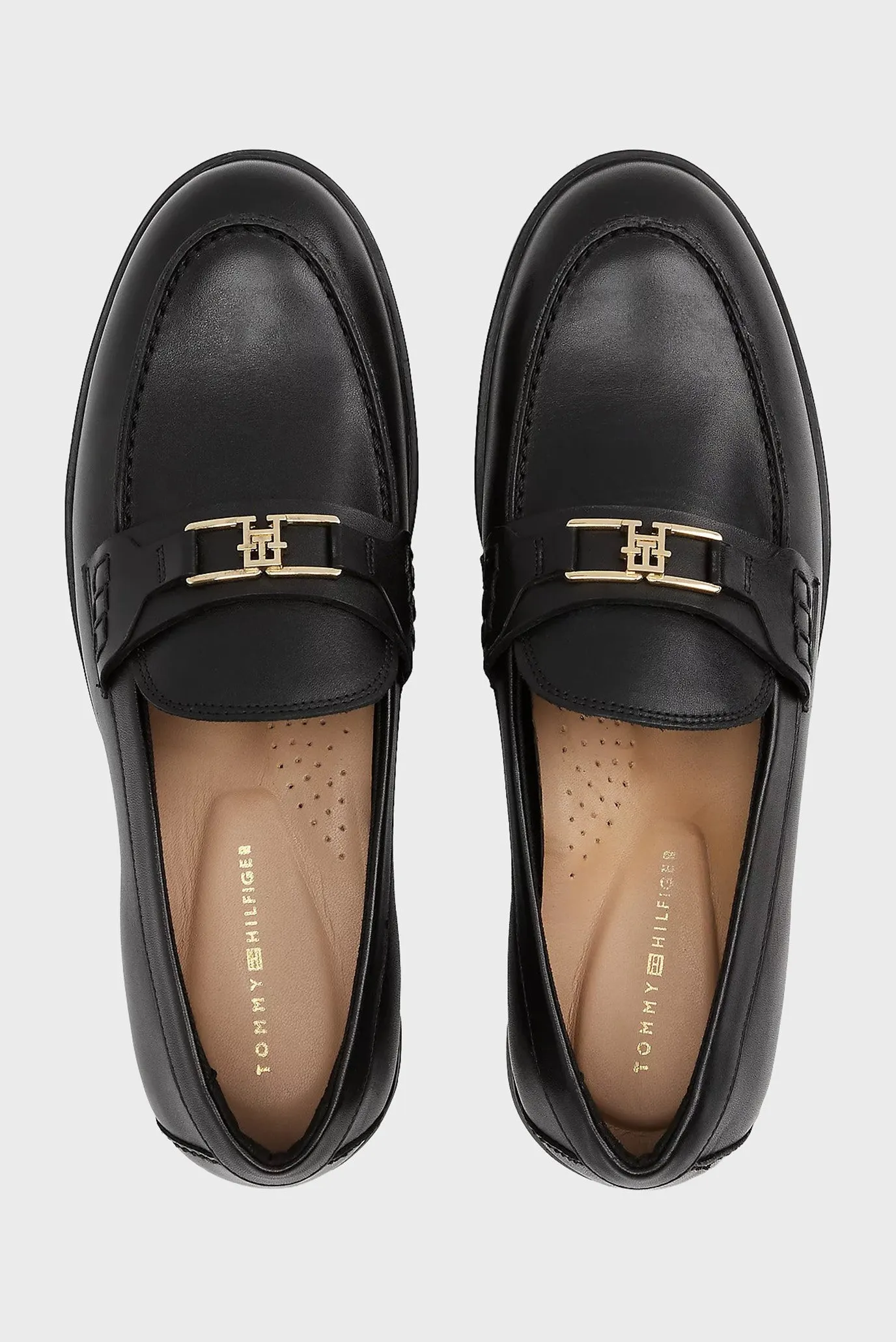 Лоферы/TH LOGO LEATHER LOAFER 3