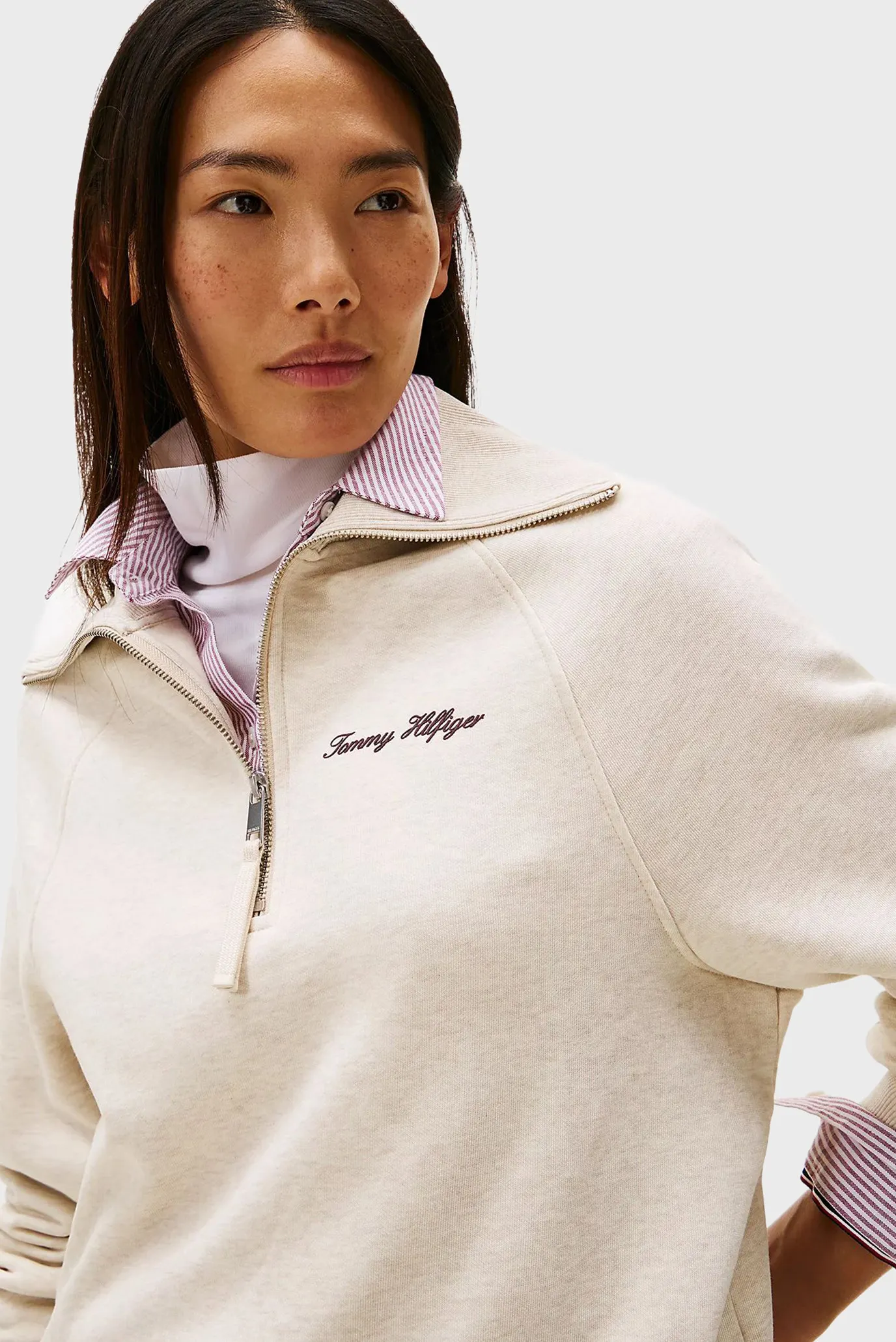 Reglan CLASSIC SCRIPT FLEECE HALF-ZIP 4