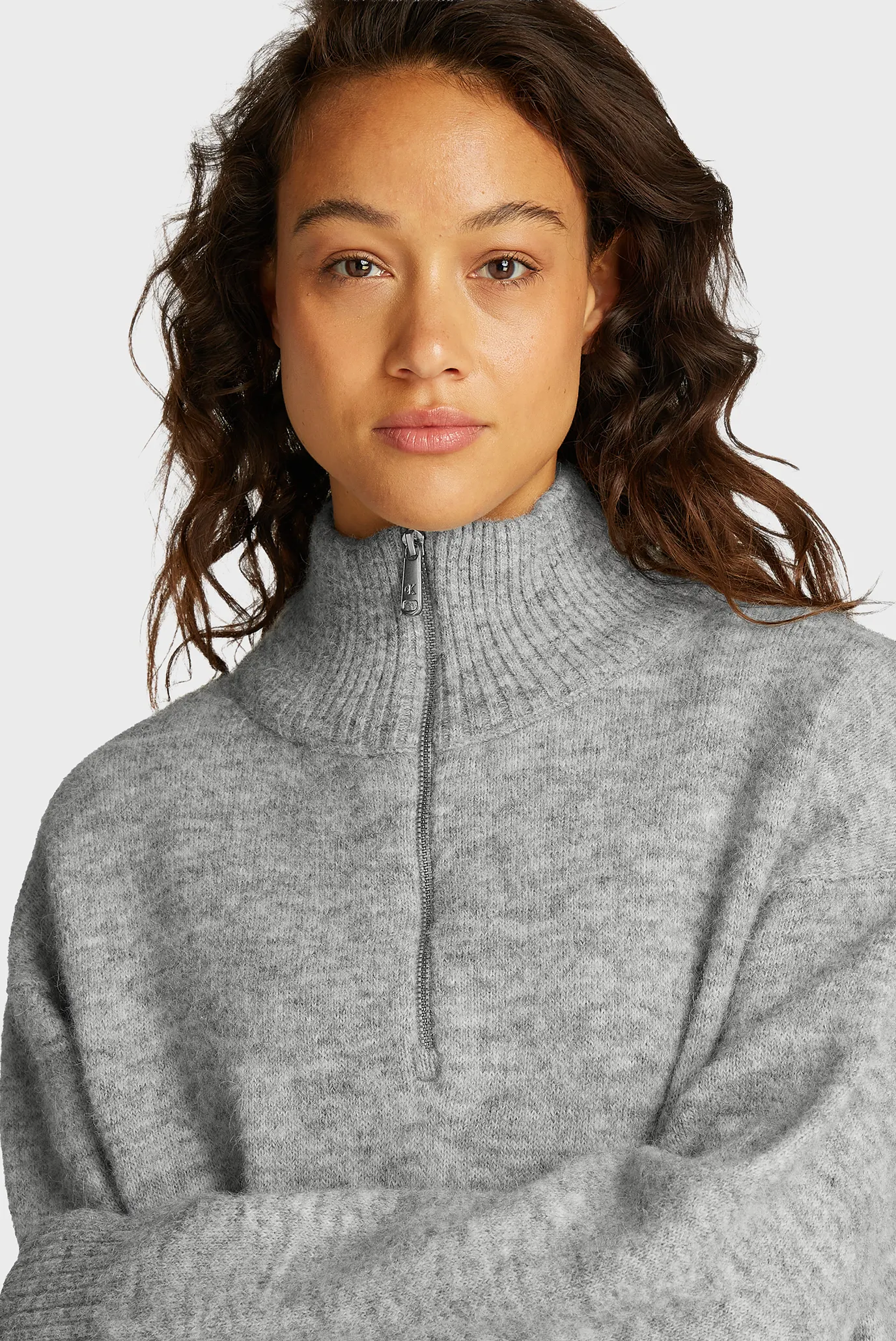 Гольф TEXTURED HALF ZIP SWEATER 4