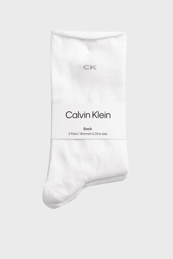 Paypoq CK WOMEN SOCK 3P ROLL TOP Calvin Klein