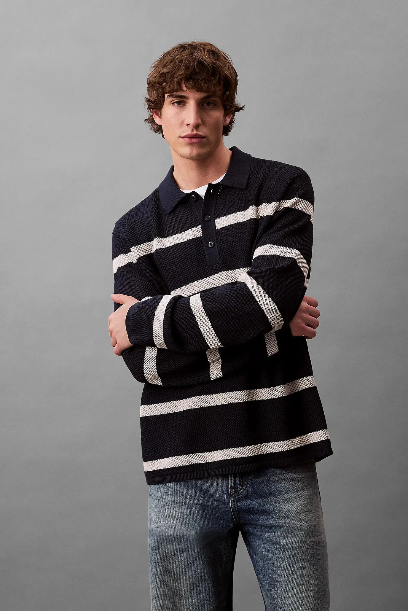 Sviter LS STRIPE POLO 12GG 4