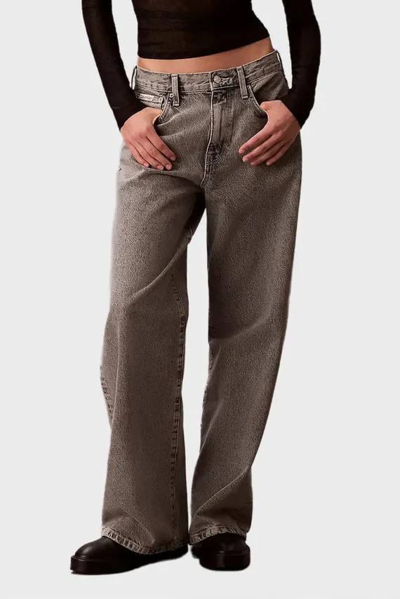 Jins shim THE WIDE LEG GREY STERLING Calvin Klein Jeans