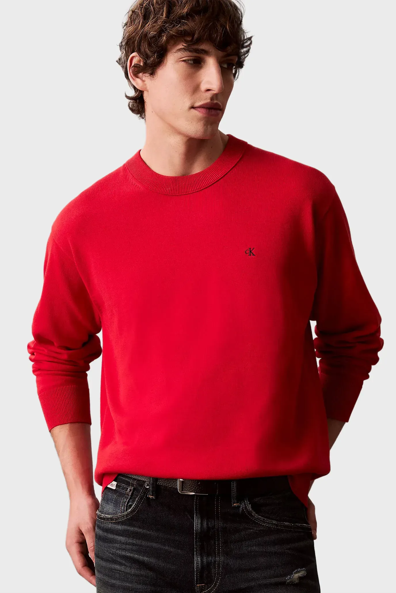 Свитер/EU LS COTTON RELAXED CREWNK SWEA 6