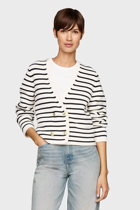 KardiganBRETON GOLD BUTTON OVRLP CARDI Tommy Hilfiger