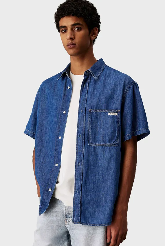 Yengi kalta ko'ylak REGULAR SS DENIM SHIRT Calvin Klein Jeans