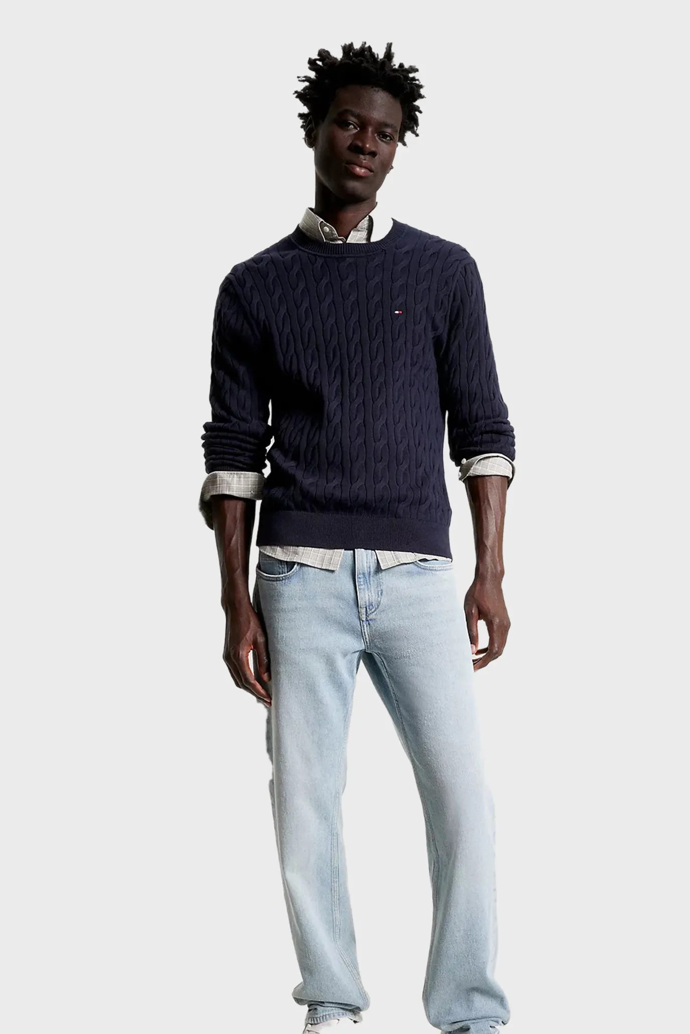 Свитер CLASSIC COTTON CABLE CREW NECK 2