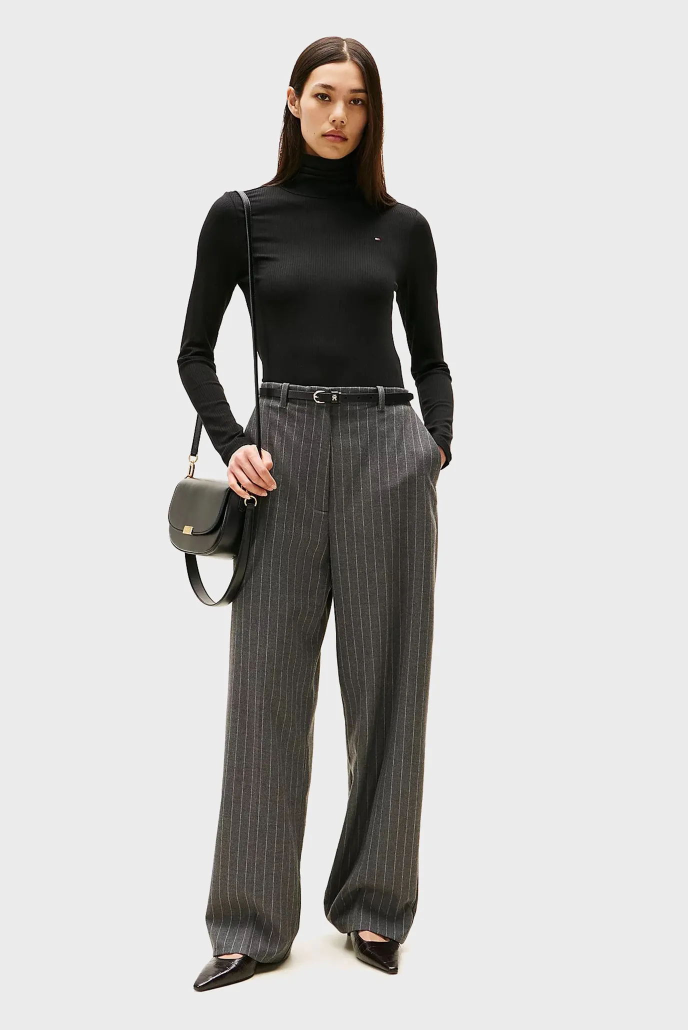 Uzun yengli futbolka SLIM 5X2 RIB ROLL-NK LS 2