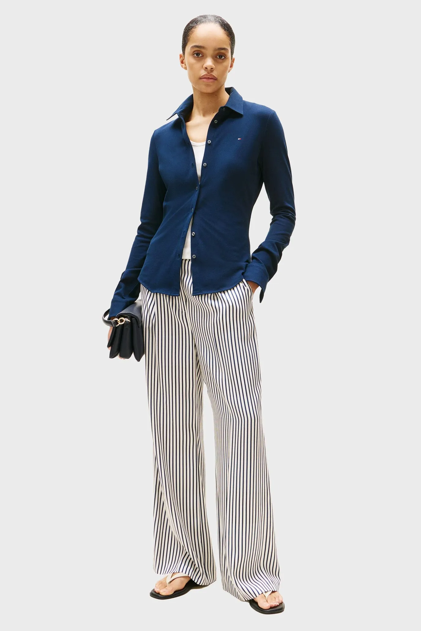 Рубашка/1985 SLIM PIQUE LS SHIRT 2