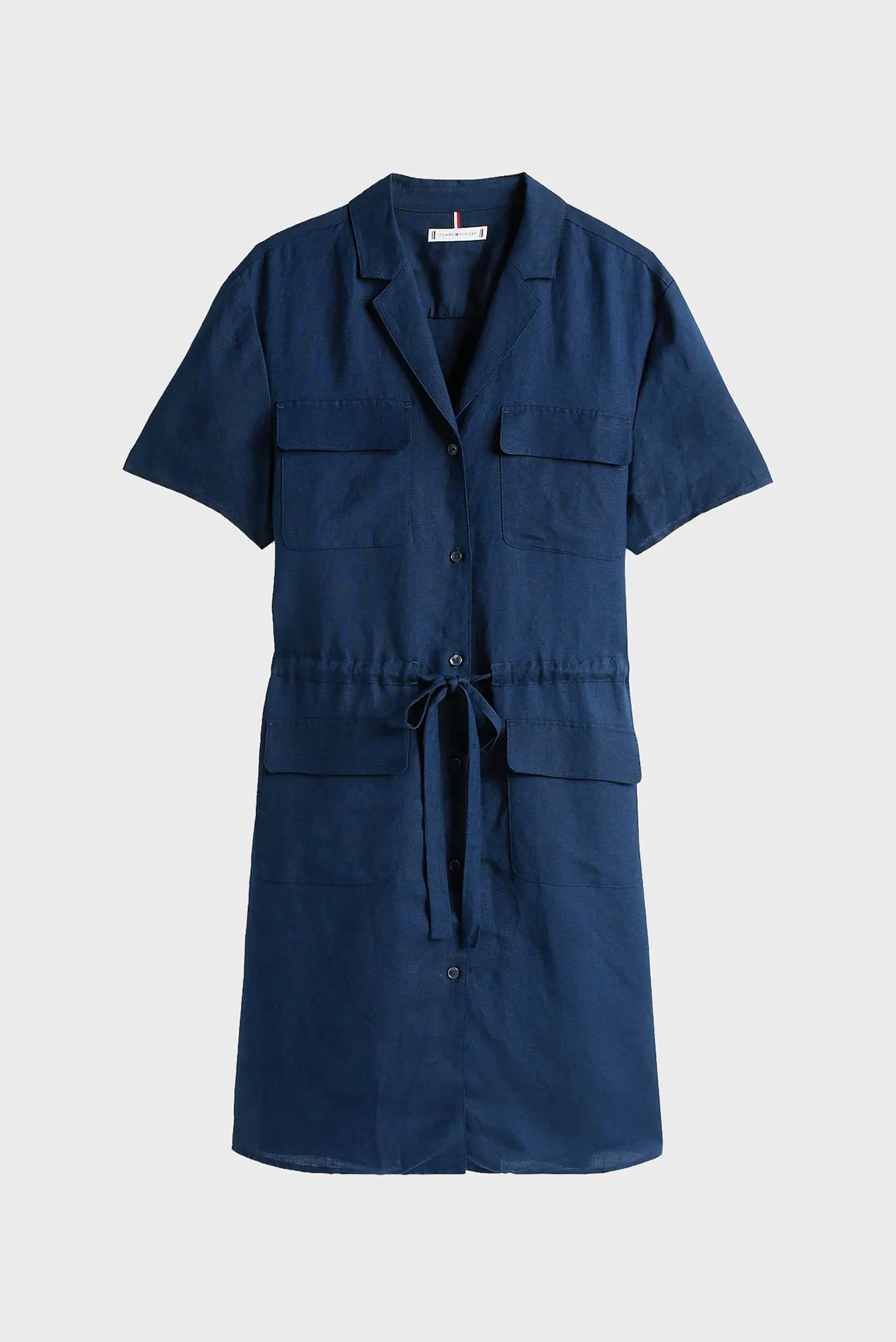 Платье TEXTURED LINEN S S SHORT DRESS 5