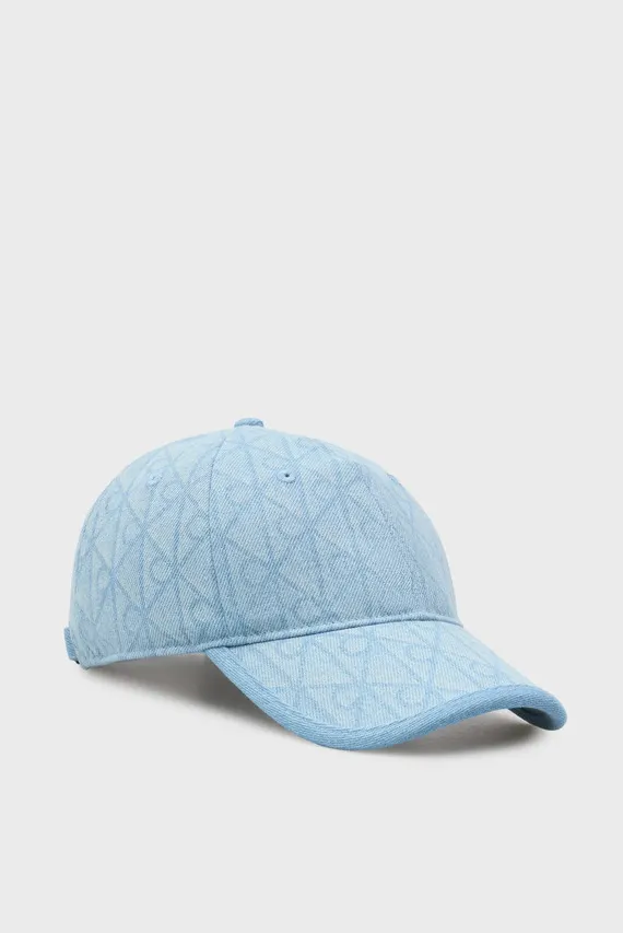 Kepka DENIM EMBLEM BURNOUT w PATCH CAP Calvin Klein