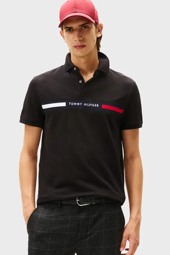 Polo HILFIGER CHEST INSERT REG POLO Tommy Hilfiger