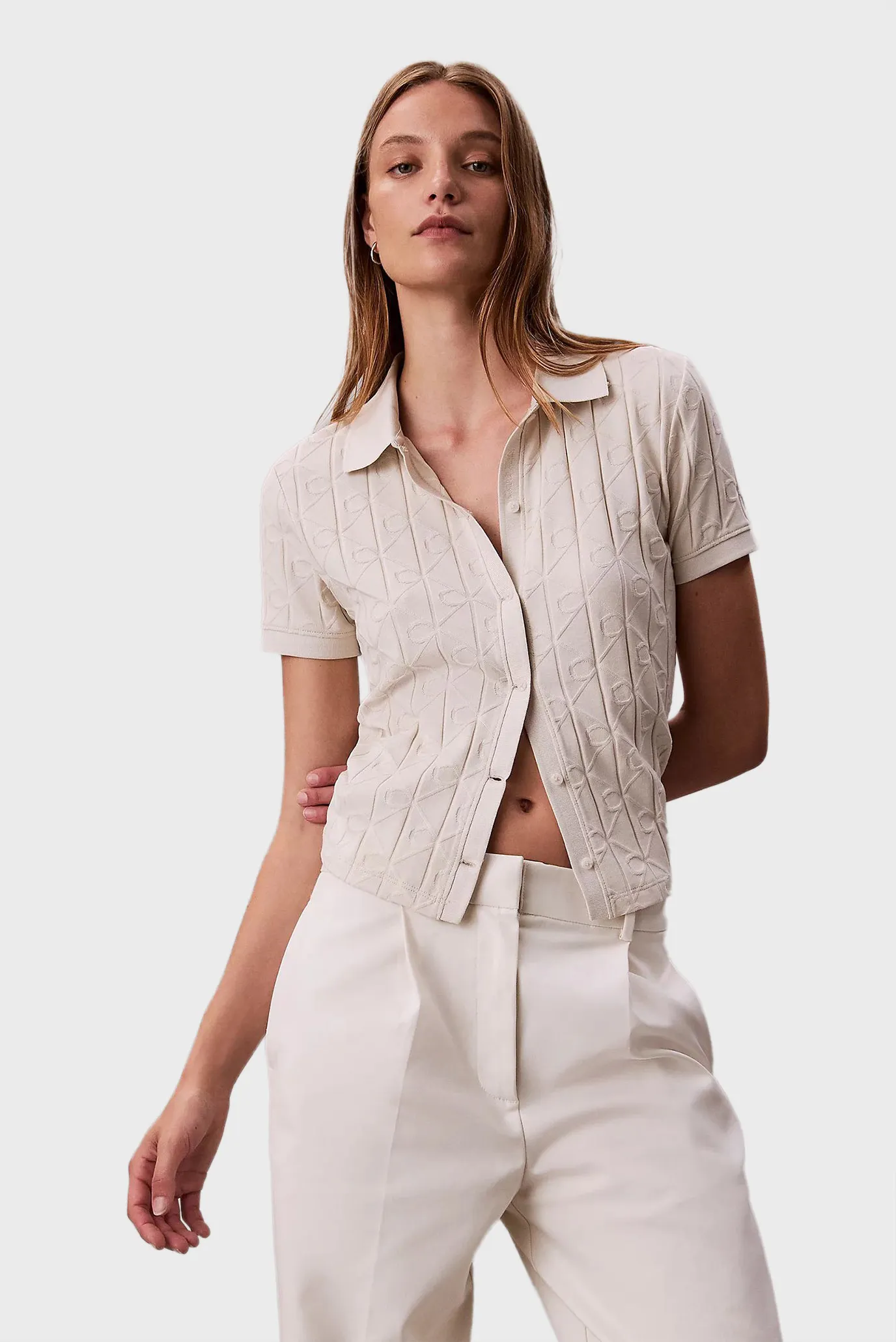 Polo SS AOP JACQUARD POLO TOP 5