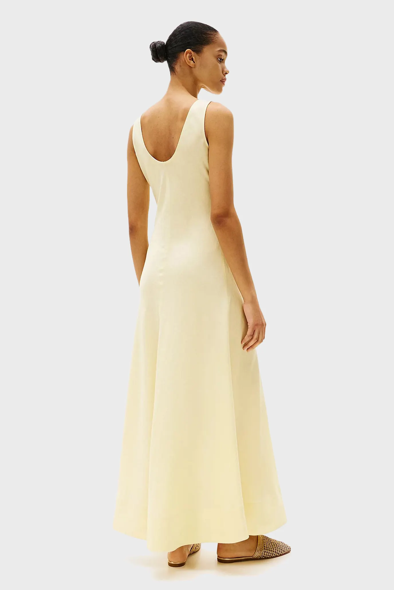 Koʻylak TEXTURED LINEN TANK MAXI DRESS 3