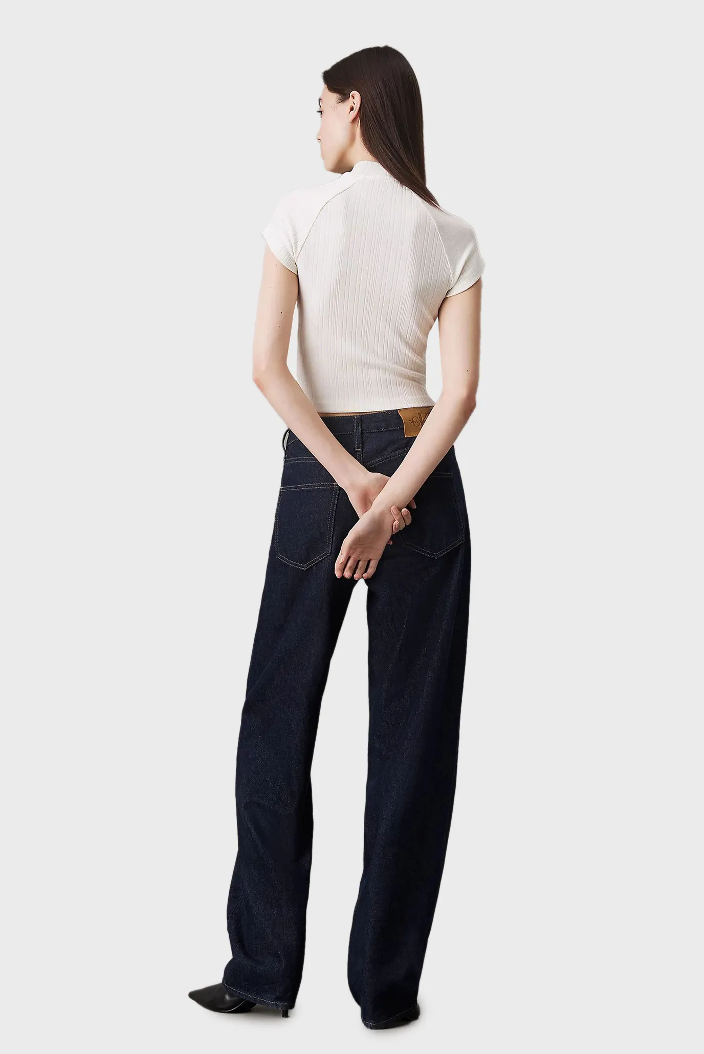 Futbolka WARM TEXTURE RIB MOCKNECK TOP 3