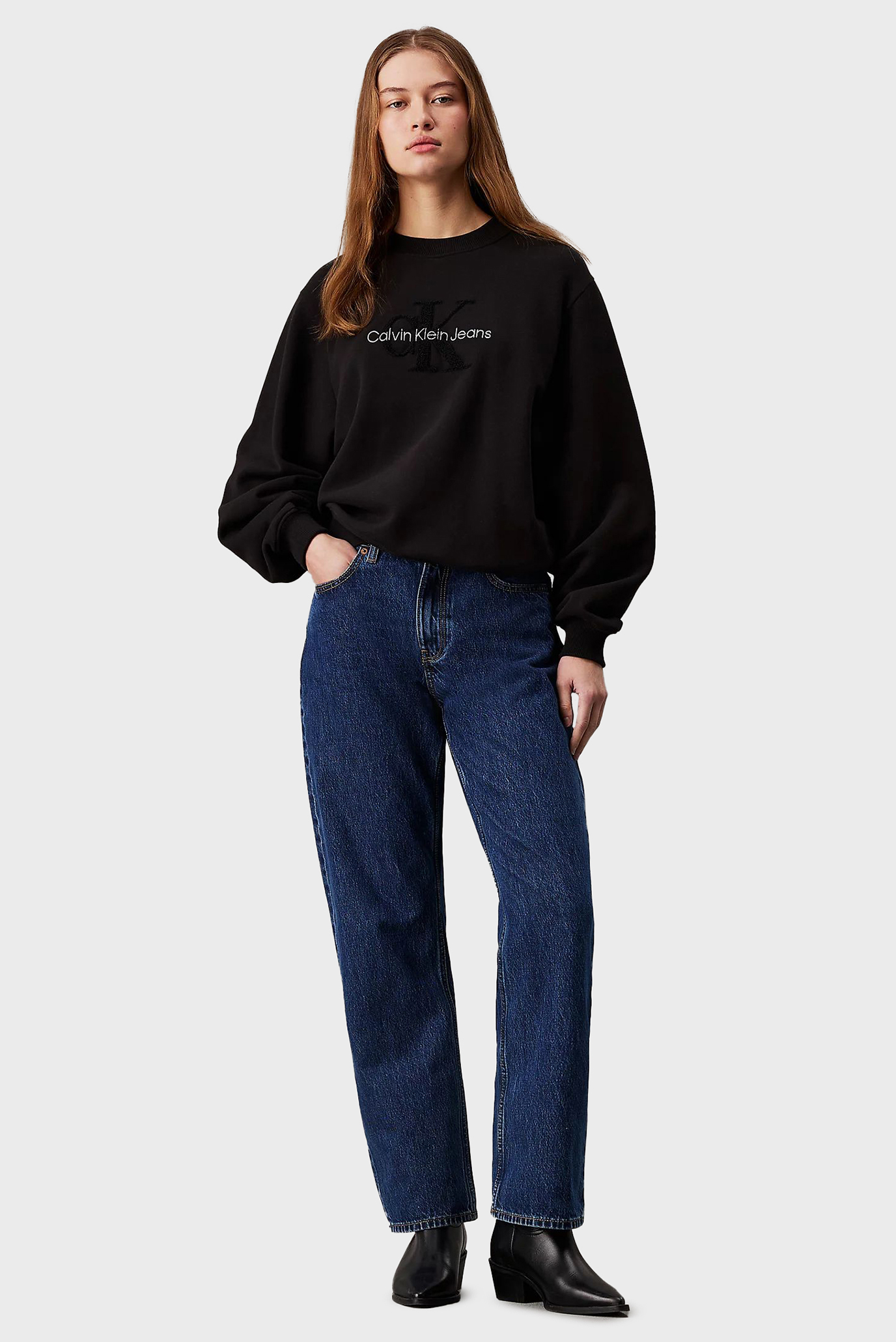 Svitshot CHENILLE MONOLOGO CREWNECKCalvin Klein Jeans Svitshot CHENILLE MONOLOGO CREWNECK 2