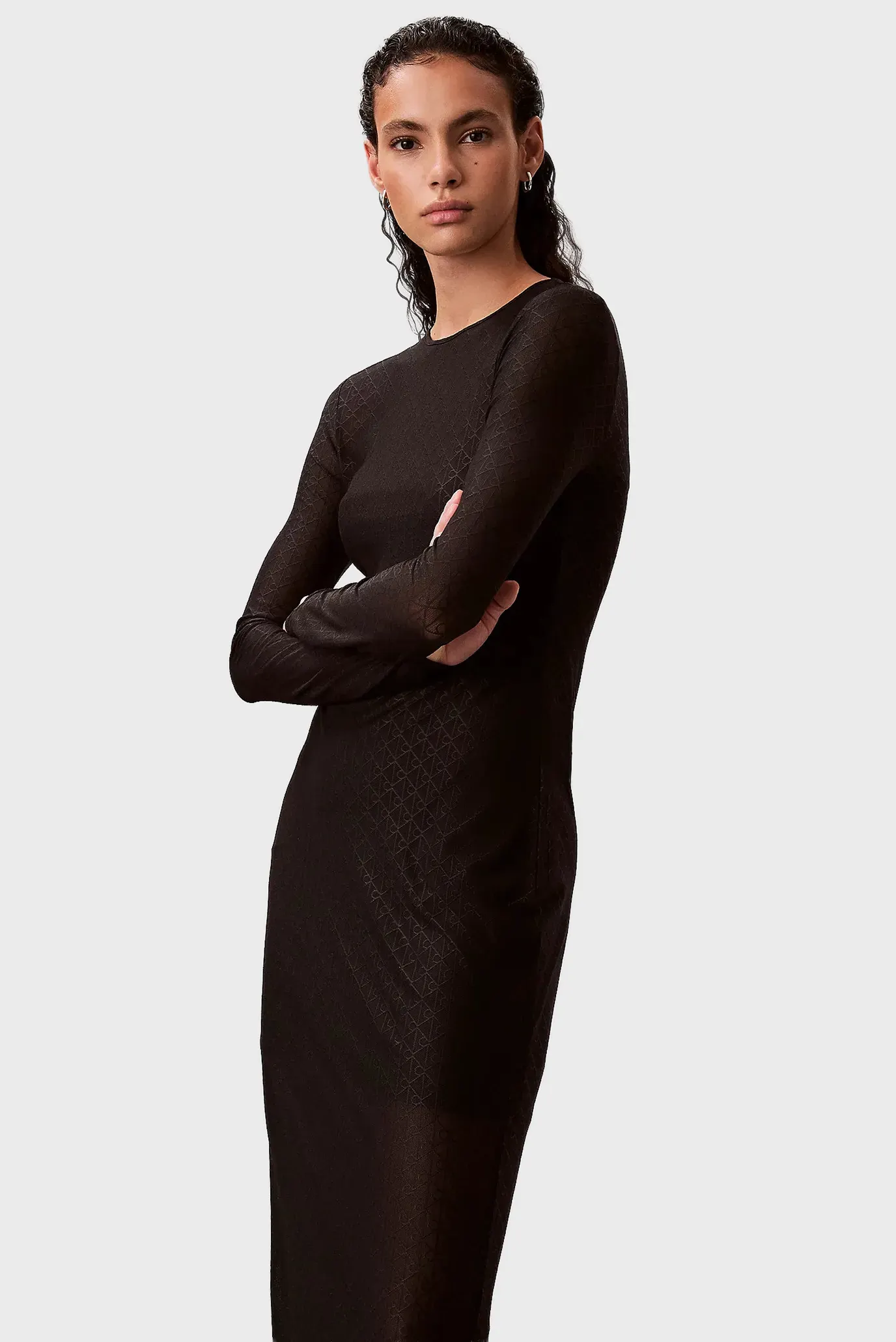 Koʻylak/LS AOP LACE MAXI DRESS 5